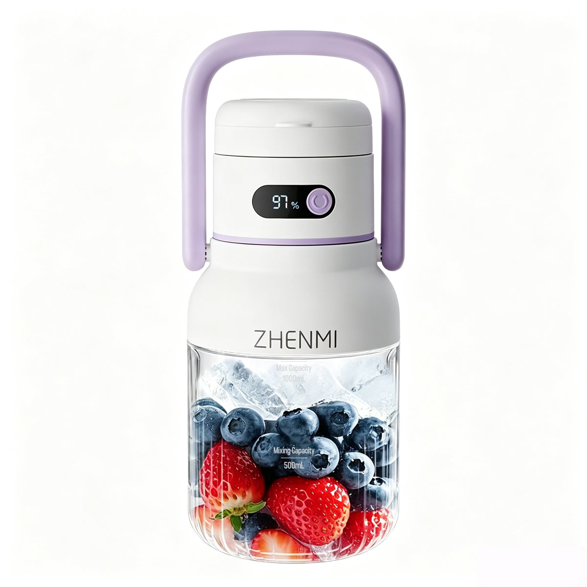 Natura AM 33oz Cordless Portable Blender | USB Rechargeable, Ice Crushing