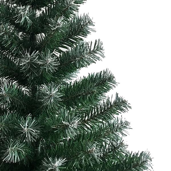 Natura AM 6FT Snow-Flocked Christmas Tree | 650 Tips with Iron Stand