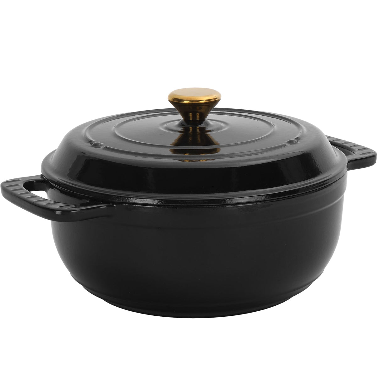 Natura AM 6QT Enameled Cast Iron Dutch Oven (Gradient Black)