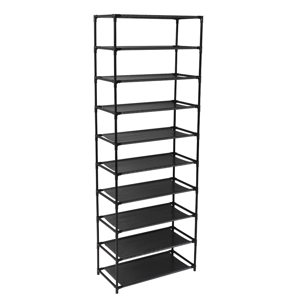 Natura AM 10-Tier Stackable Shoe Rack | Holds Up to 30 Pairs