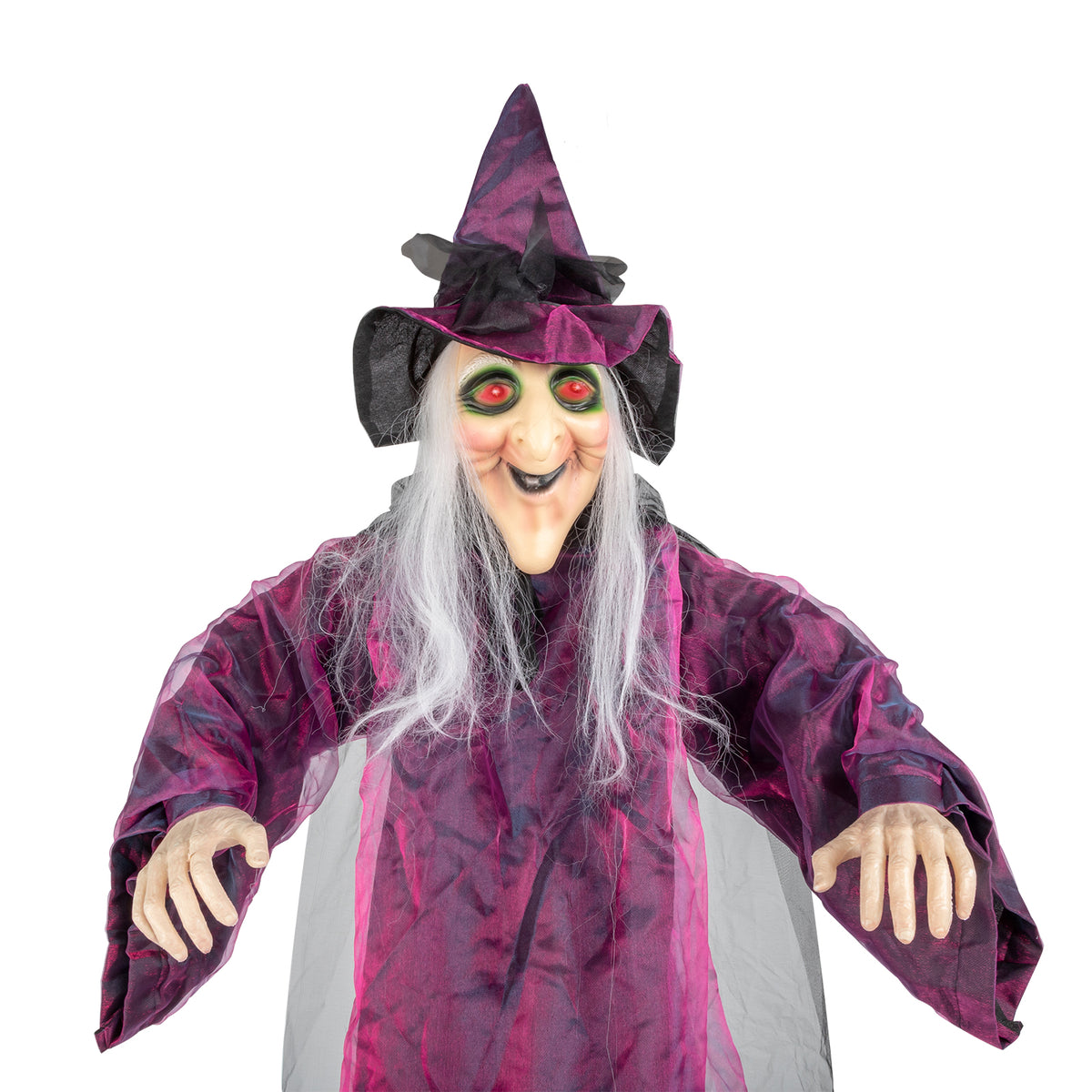 Natura AM 71in Life-Size Talking Hanging Witch | Halloween Decoration