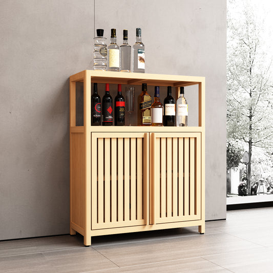 Natura AM Large Bamboo Storage Cabinet with Shelves
