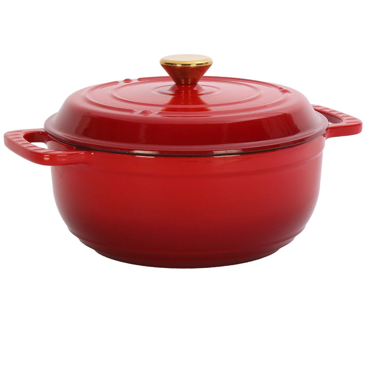 Natura AM 6QT Enameled Cast Iron Dutch Oven (Gradient Red)