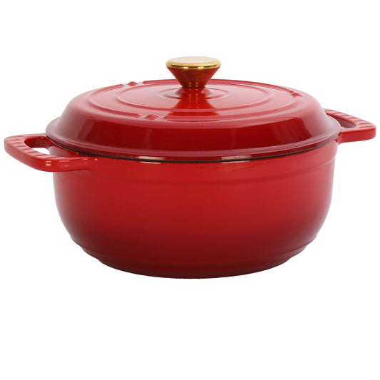 Natura AM 6QT Enameled Cast Iron Dutch Oven (Gradient Red)