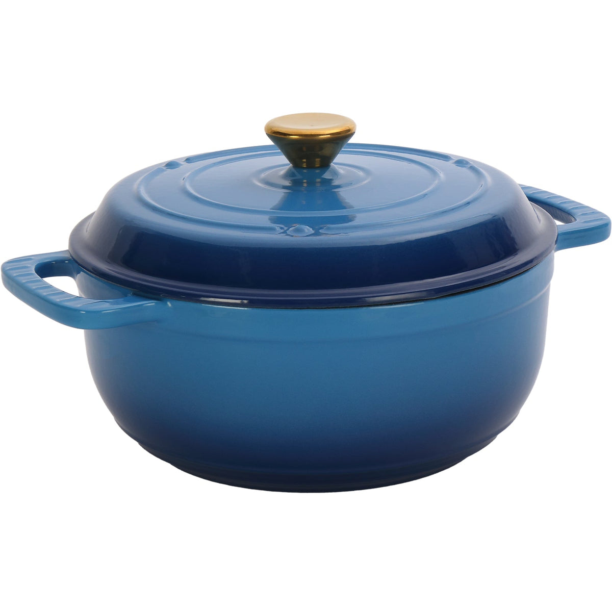 Natura AM 6QT Enameled Cast Iron Dutch Oven (Gradient Blue)