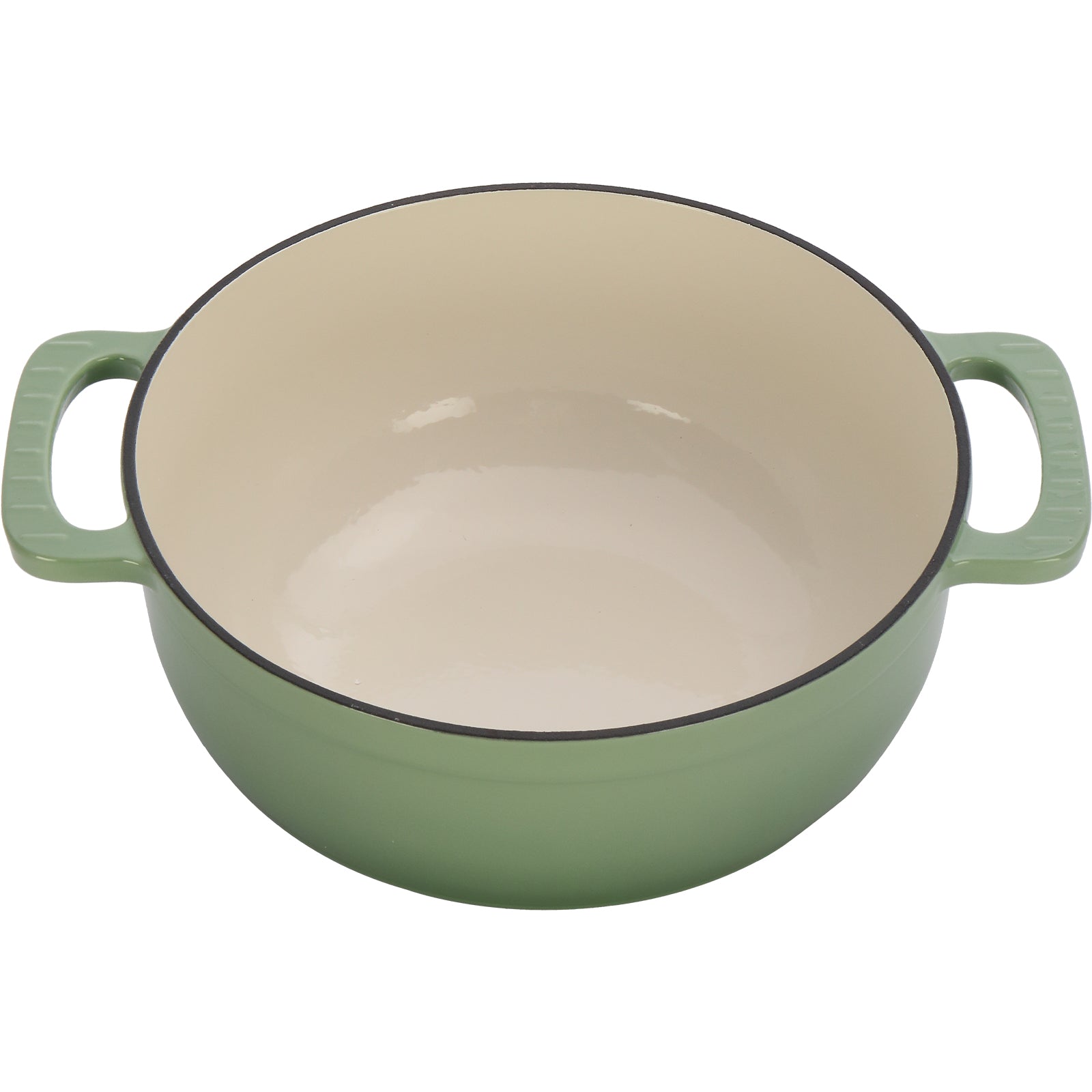 Cast iron 6QT cooking pot - Gradient red - Includes two silicone gloves - Enamel pot