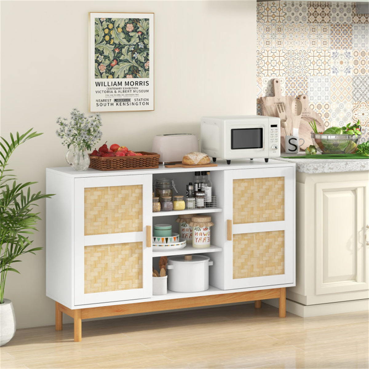 Natura AM Bamboo Woven Buffet Cabinet