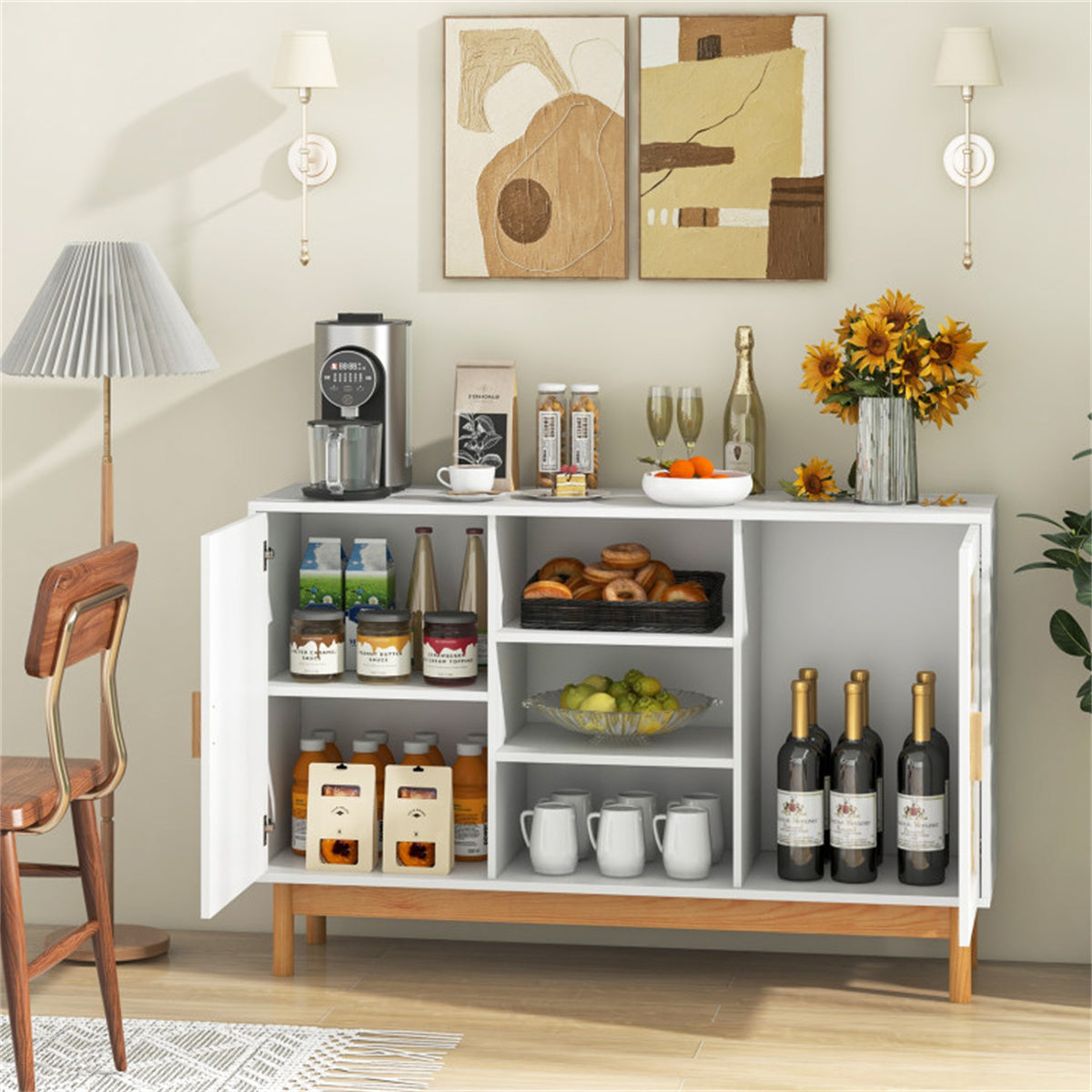 Natura AM Bamboo Woven Buffet Cabinet