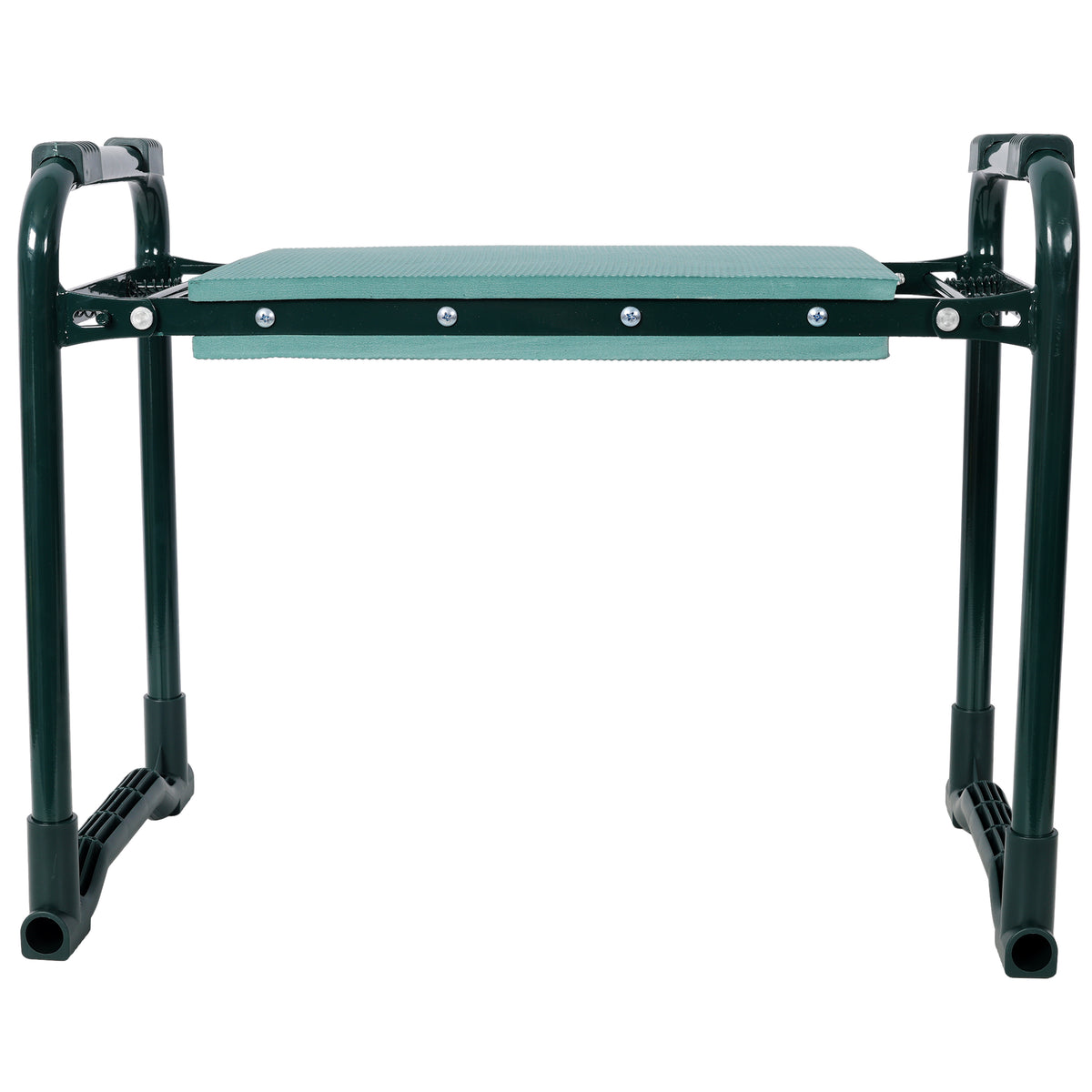 Natura AM Garden Kneeler & Seat Bench with Tool Pouches — Folding Steel Frame