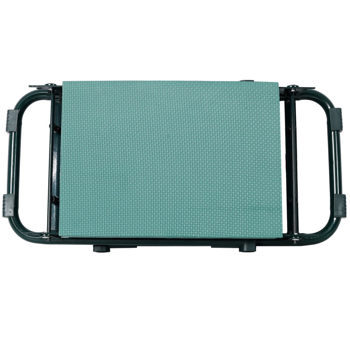 Natura AM Garden Kneeler & Seat Bench with Tool Pouches — Folding Steel Frame