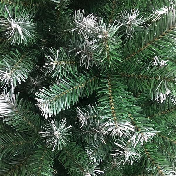 Natura AM 6FT Snow-Flocked Christmas Tree | 650 Tips with Iron Stand