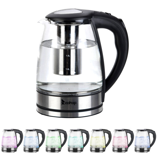 Natura AM 1.8L Electric Glass Kettle with LED Illumination