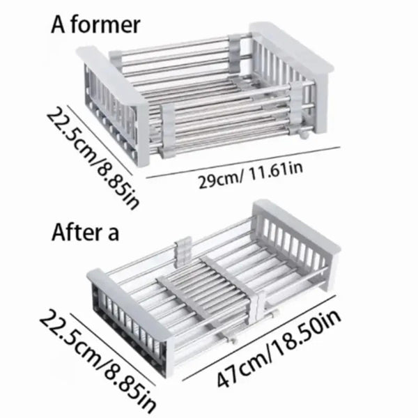 Natura AM Adjustable Over-the-Sink Dish Drying Rack