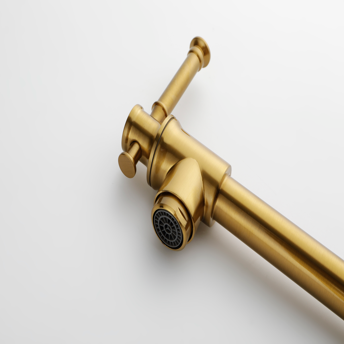 Natura AM Wall-Mounted Brass Pot Filler Faucet | Folding Swing Arm