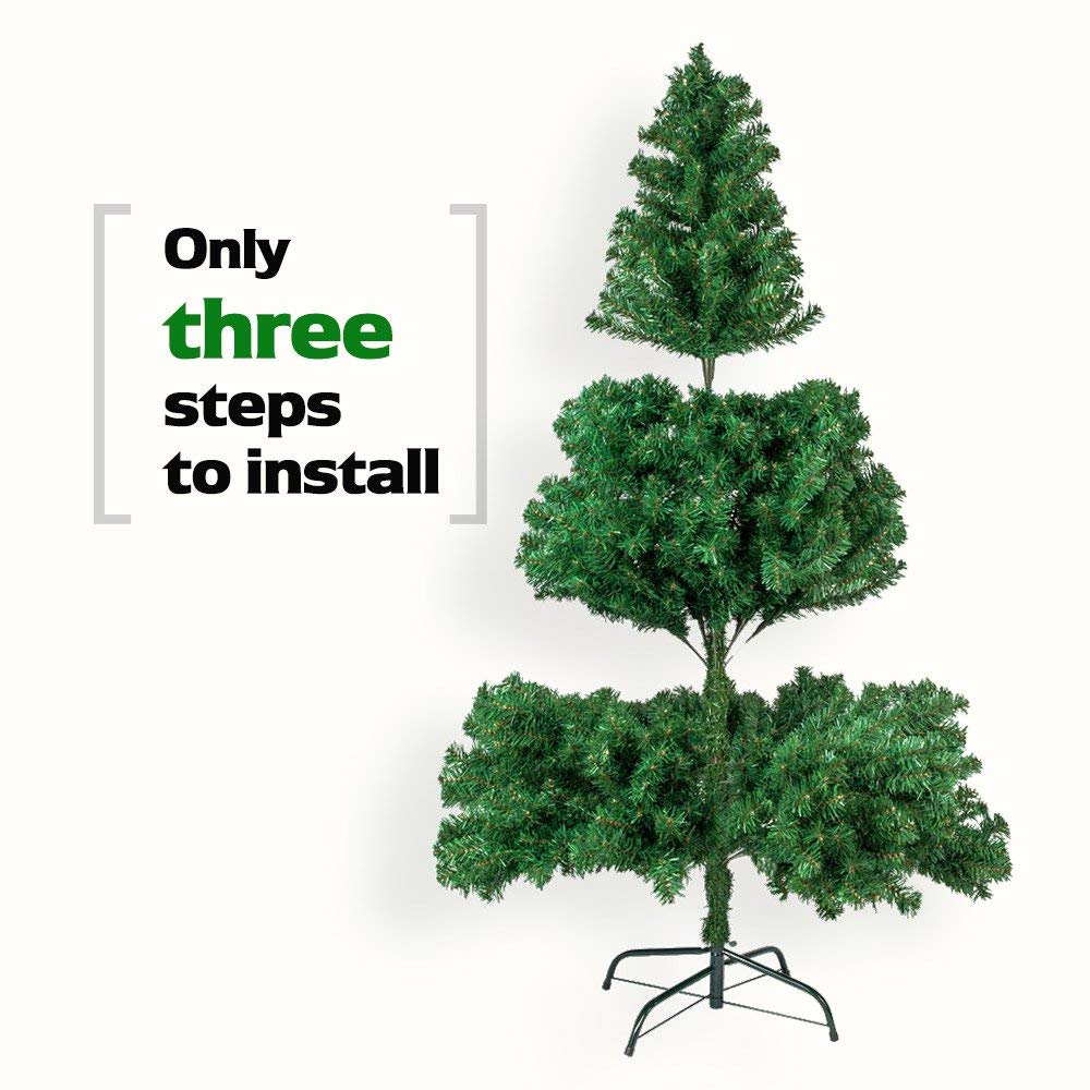 Natura AM 7FT Christmas Tree | 1334 Branch Tips with Metal Stand