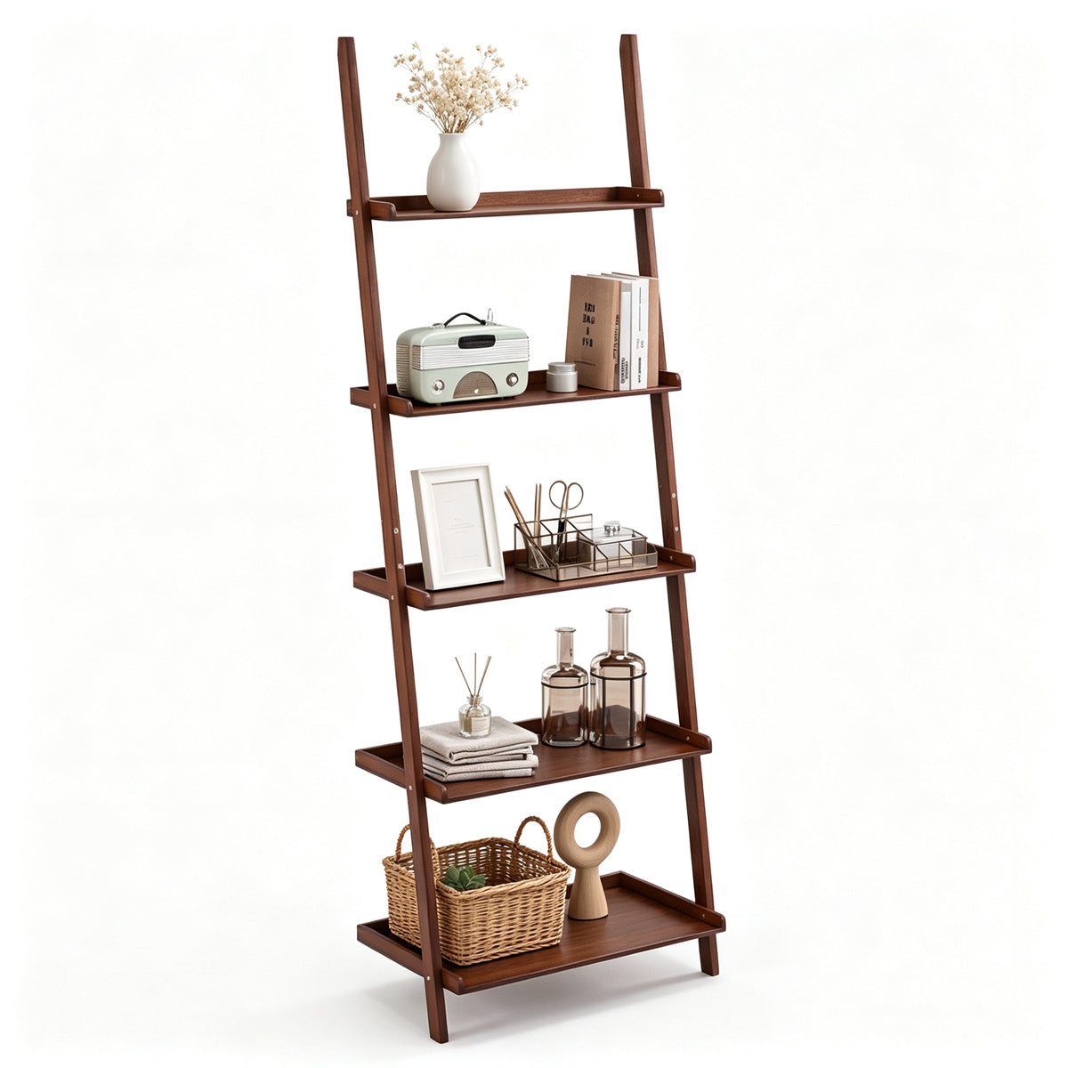 Natura AM Bamboo 5-Tier Ladder Shelf