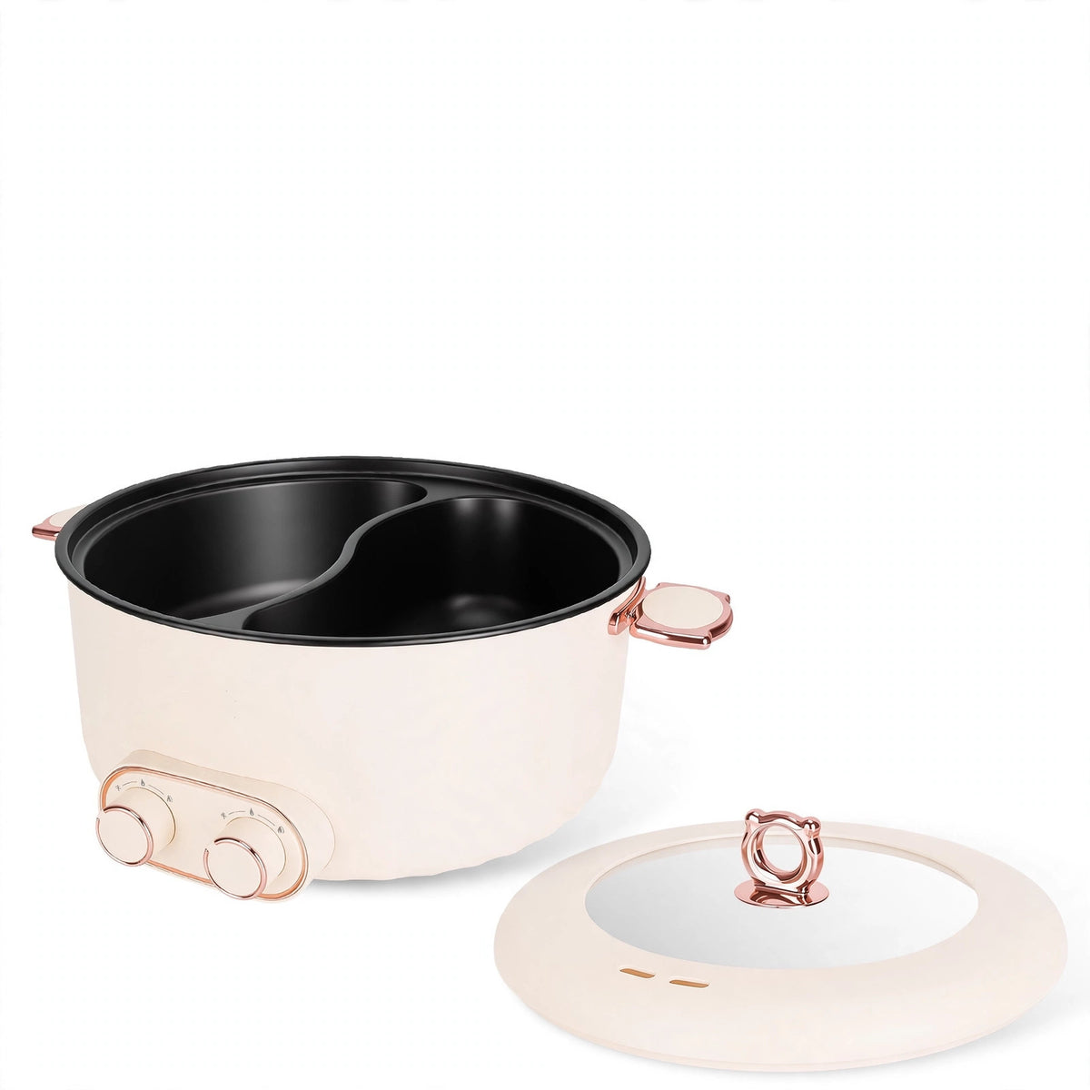 Natura AM 6L electric hot pot with divider, dual controls