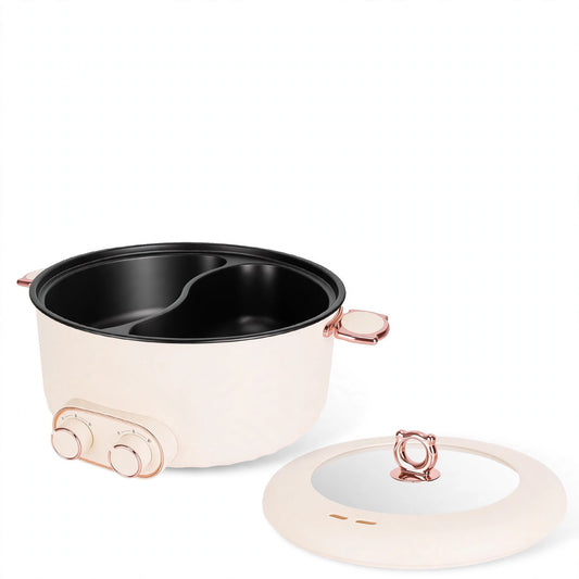 Natura AM 6L electric hot pot with divider, dual controls